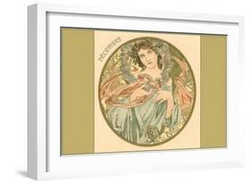 Art Nouveau Decembre-Found Image Press-Framed Giclee Print