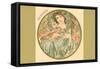 Art Nouveau Decembre-Found Image Press-Framed Stretched Canvas