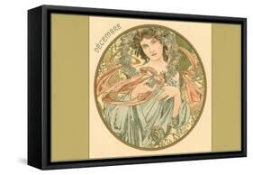 Art Nouveau Decembre-Found Image Press-Framed Stretched Canvas