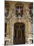 Art Nouveau Doorway, Avenue Rapp, Paris, France-Neil Farrin-Mounted Photographic Print