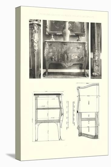 Art Nouveau Furniture-null-Stretched Canvas
