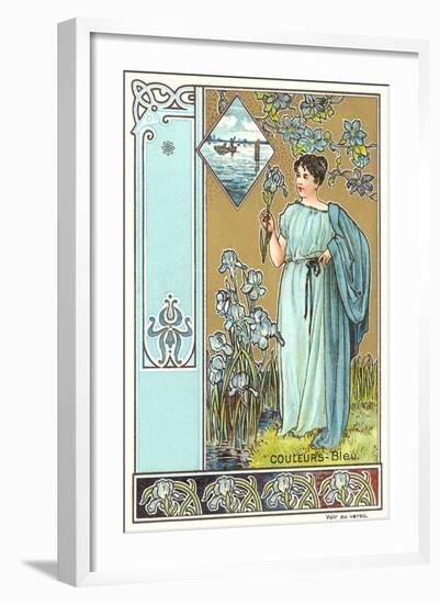 Art Nouveau Garden-null-Framed Art Print