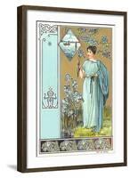 Art Nouveau Garden-null-Framed Art Print