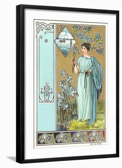 Art Nouveau Garden-null-Framed Art Print