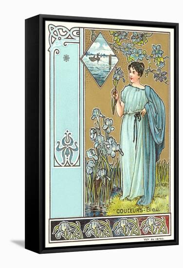 Art Nouveau Garden-null-Framed Stretched Canvas