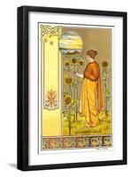 Art Nouveau Garden-null-Framed Art Print