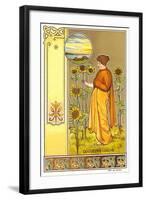 Art Nouveau Garden-null-Framed Art Print