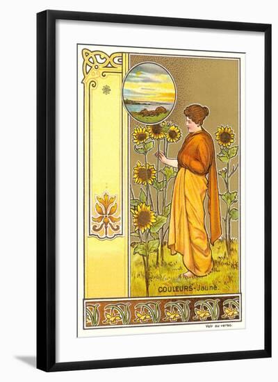 Art Nouveau Garden-null-Framed Art Print