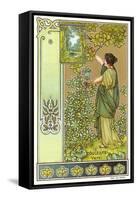 Art Nouveau Garden-null-Framed Stretched Canvas