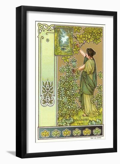 Art Nouveau Garden-null-Framed Art Print