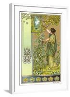 Art Nouveau Garden-null-Framed Art Print