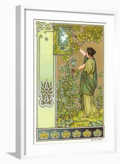 Art Nouveau Garden-null-Framed Art Print