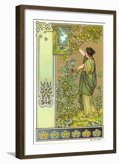 Art Nouveau Garden-null-Framed Art Print