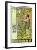 Art Nouveau Garden-null-Framed Art Print