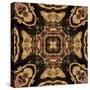 Art Nouveau Geometric Ornamental Vintage Pattern in Beige and Brown Colors-Irina QQQ-Stretched Canvas