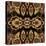 Art Nouveau Geometric Ornamental Vintage Pattern in Beige and Brown Colors-Irina QQQ-Stretched Canvas