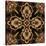 Art Nouveau Geometric Ornamental Vintage Pattern in Beige and Brown Colors-Irina QQQ-Stretched Canvas