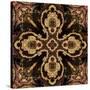 Art Nouveau Geometric Ornamental Vintage Pattern in Beige and Brown Colors-Irina QQQ-Stretched Canvas