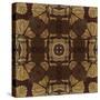 Art Nouveau Geometric Ornamental Vintage Pattern in Beige, Violet and Brown Colors-Irina QQQ-Stretched Canvas