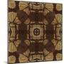 Art Nouveau Geometric Ornamental Vintage Pattern in Beige, Violet and Brown Colors-Irina QQQ-Mounted Premium Giclee Print
