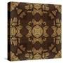 Art Nouveau Geometric Ornamental Vintage Pattern in Beige, Violet and Brown Colors-Irina QQQ-Stretched Canvas