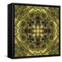 Art Nouveau Geometric Ornamental Vintage Pattern in Green Colors-Irina QQQ-Framed Stretched Canvas