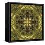 Art Nouveau Geometric Ornamental Vintage Pattern in Green Colors-Irina QQQ-Framed Stretched Canvas