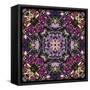 Art Nouveau Geometric Ornamental Vintage Pattern in Lilac, Violet and Blue Colors-Irina QQQ-Framed Stretched Canvas