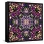 Art Nouveau Geometric Ornamental Vintage Pattern in Lilac, Violet and Blue Colors-Irina QQQ-Framed Stretched Canvas