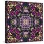 Art Nouveau Geometric Ornamental Vintage Pattern in Lilac, Violet and Blue Colors-Irina QQQ-Stretched Canvas