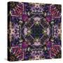 Art Nouveau Geometric Ornamental Vintage Pattern in Lilac, Violet and Blue Colors-Irina QQQ-Stretched Canvas