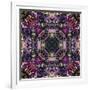 Art Nouveau Geometric Ornamental Vintage Pattern in Lilac, Violet and Blue Colors-Irina QQQ-Framed Art Print