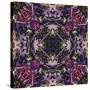 Art Nouveau Geometric Ornamental Vintage Pattern in Lilac, Violet and Blue Colors-Irina QQQ-Stretched Canvas