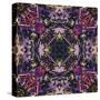 Art Nouveau Geometric Ornamental Vintage Pattern in Lilac, Violet and Blue Colors-Irina QQQ-Stretched Canvas