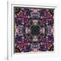 Art Nouveau Geometric Ornamental Vintage Pattern in Lilac, Violet and Blue Colors-Irina QQQ-Framed Art Print