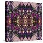 Art Nouveau Geometric Ornamental Vintage Pattern in Lilac, Violet and Blue Colors-Irina QQQ-Stretched Canvas