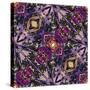 Art Nouveau Geometric Ornamental Vintage Pattern in Lilac, Violet and Blue Colors-Irina QQQ-Stretched Canvas