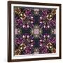 Art Nouveau Geometric Ornamental Vintage Pattern in Lilac, Violet and Blue Colors-Irina QQQ-Framed Art Print