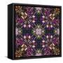 Art Nouveau Geometric Ornamental Vintage Pattern in Lilac, Violet and Blue Colors-Irina QQQ-Framed Stretched Canvas