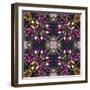 Art Nouveau Geometric Ornamental Vintage Pattern in Lilac, Violet and Blue Colors-Irina QQQ-Framed Art Print