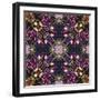 Art Nouveau Geometric Ornamental Vintage Pattern in Lilac, Violet and Blue Colors-Irina QQQ-Framed Art Print