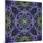 Art Nouveau Geometric Ornamental Vintage Pattern in Violet and Green Colors-Irina QQQ-Mounted Premium Giclee Print