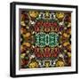 Art Nouveau Geometric Ornamental Vintage Pattern-Irina QQQ-Framed Art Print