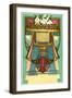 Art Nouveau January, Aquarius-Found Image Press-Framed Giclee Print