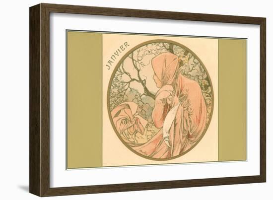 Art Nouveau Janvier-null-Framed Art Print