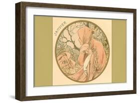 Art Nouveau Janvier-null-Framed Art Print