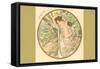 Art Nouveau Juin-null-Framed Stretched Canvas