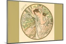 Art Nouveau Juin-null-Mounted Art Print