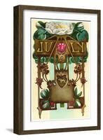 Art Nouveau July, Leo-null-Framed Art Print