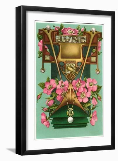 Art Nouveau June, Cancer-null-Framed Art Print